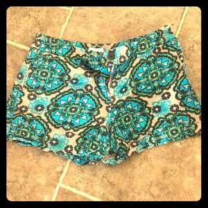 Linen Patterned Shorts 10